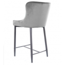 Стул барный SIGNAL COLIN B H-2 Velvet Bluvel 14 серый/черный